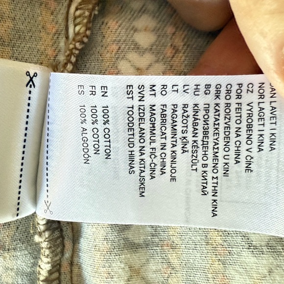 Brixton Women’s Providence Overshirt Tan & White‎ Printed Cotton Jacket Size M - Picture 7 of 9